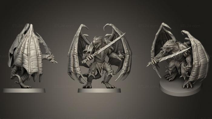 Статуэтки герои, монстры и демоны (Меч и Магия, STKM_1376) 3D модель для ЧПУ станка